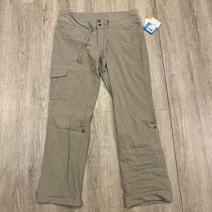 NWT Columbia Omni-Shield Advanced Repellancy Tan Cargo Pants with Drawstring 14